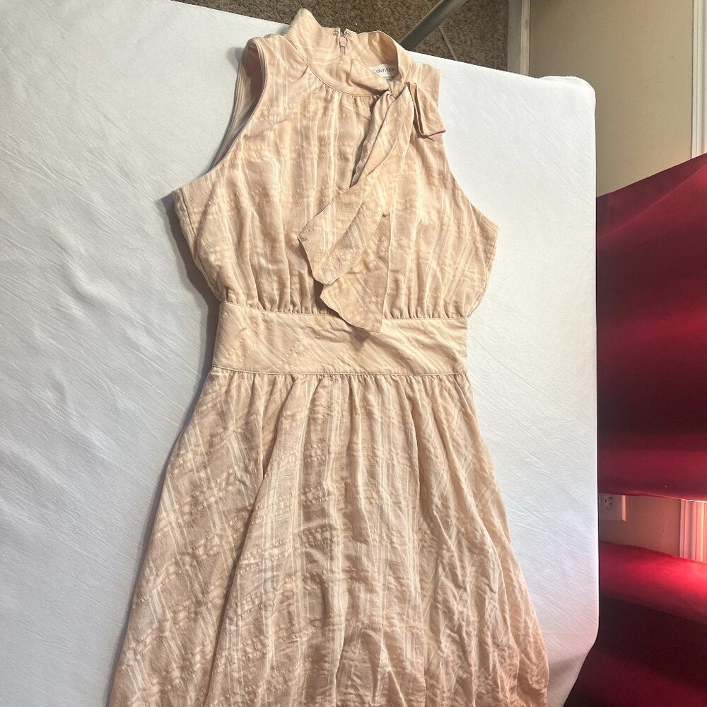CALVIN KLEIN PEACH DRESS SIZE 4
